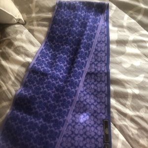 Coach Monogrammed Scarf - Purple